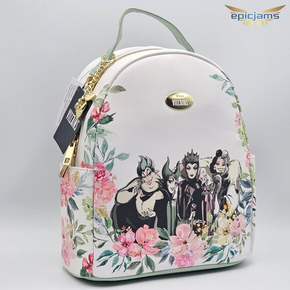 Disney Villains Floral Mini Backpack & Card Holder Set - Exclusive New main image 5